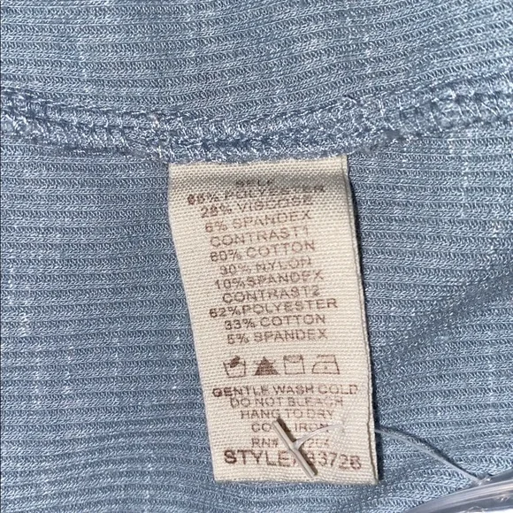 Hem & Thread Light Blue Button-Down Shirt Lace Accents - Picture 11 of 11